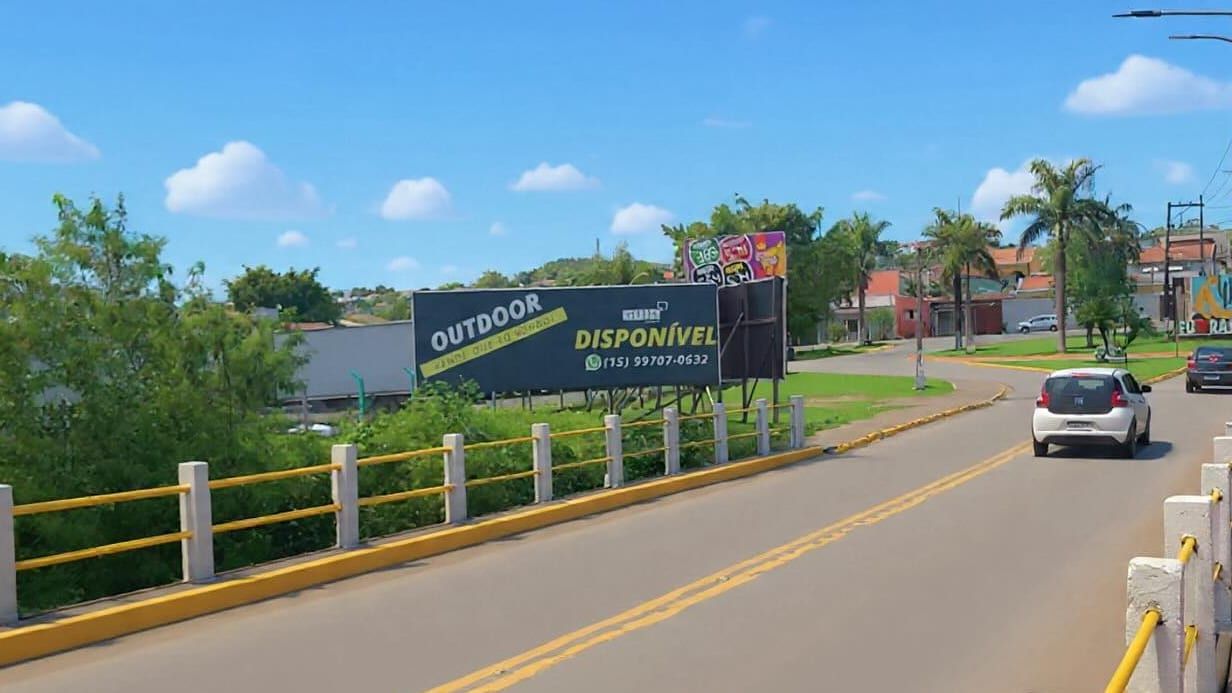 Outdoor da Guia Comunicação com espaço disponível na Rua Marechal Deodoro da Fonseca, em Rafard, São Paulo, na divisa com Capivari.